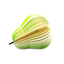 Eco-Friendly Colorful 3D Advertising Note Pad Fruit Shape Memo Pad